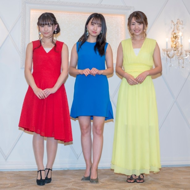Blu-ray発売記念イベントに出席した浅川梨奈、渡邉幸愛、志村理佳