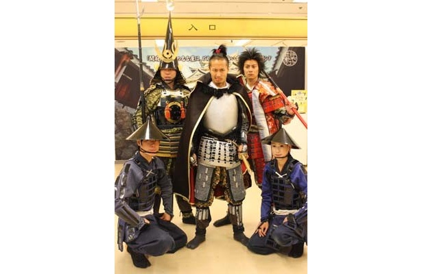 オープニングイベントでの「名古屋おもてなし武将隊」