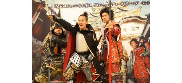 オープニングイベントでの「名古屋おもてなし武将隊」