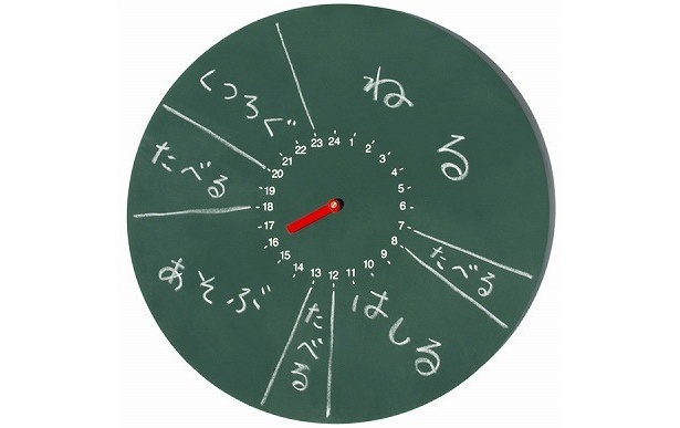 気分は小学生!? 1日の予定を書き込める時計「じこくばん」
