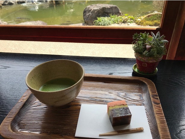 抹茶(生菓子付き、500円)