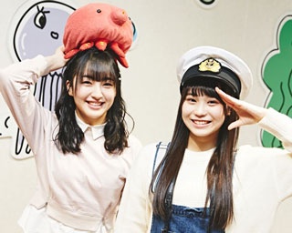 【写真特集】HKT48・田島芽瑠＆豊永阿紀がベイサイドプレイス博多をナビゲート！