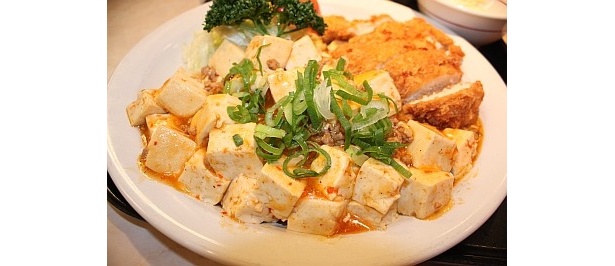 ピリリと辛く、食欲を刺激する麻婆豆腐がウマイ！