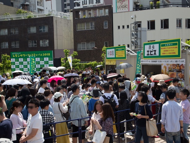5月10日(木)から12日(土)まで開催された大阪会場では、3日間で1万6680人を動員。1万4505杯のレモンサワーが販売された