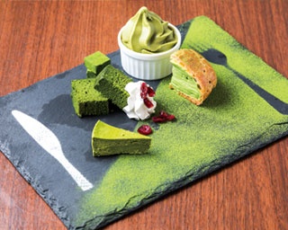 味わう枯山水!?抹茶を味わい尽くす「GREEN CAFE STYLE 茶乃逢本店」のプレートスイーツ
