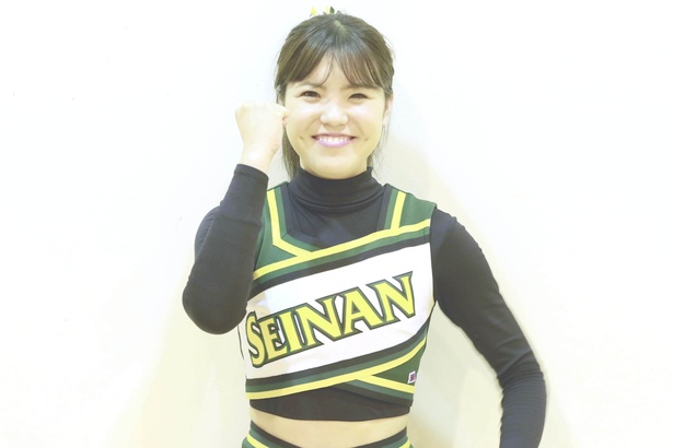 緒方彩乃さん　チアの魅力は「常笑」