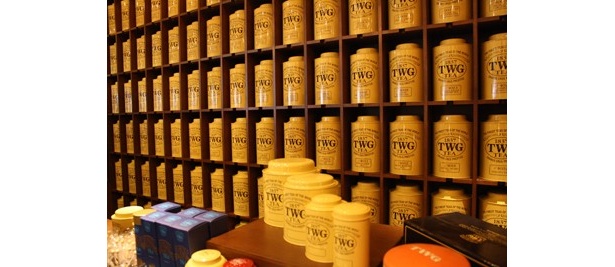 【写真】圧巻！店内には茶葉がズラリ
