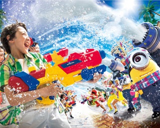 USJで雪と水の夏恒例イベント！ミニオン×麦わらの一味とびしょ濡れで気分爽快