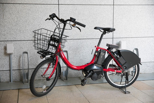 「東京・自転車シェアリング広域実験」の自転車は自動でライトが点灯するので安心！