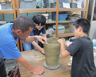 前山A58号墳の実物大埴輪作りを体験！