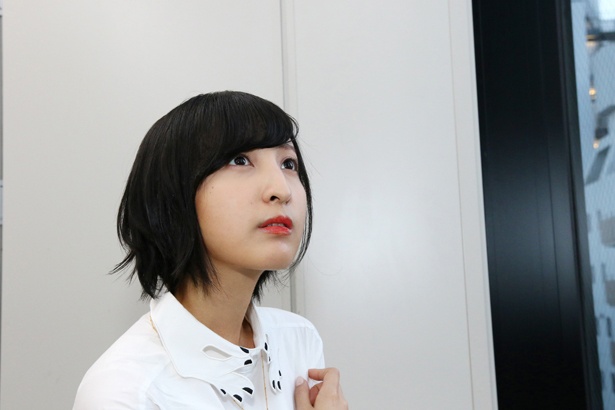 キャラクターを「男性や女性という前に、一人の人間として捉える」と話す佐倉