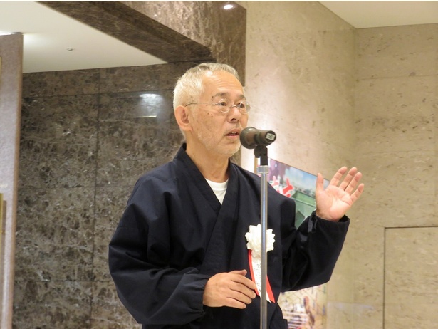 子ども時代にも松坂屋で作品が展示されたことがあると明かす鈴木敏夫氏