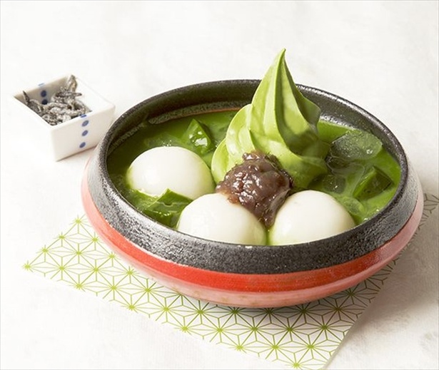 宇治抹茶白玉ソフト(税抜990円)