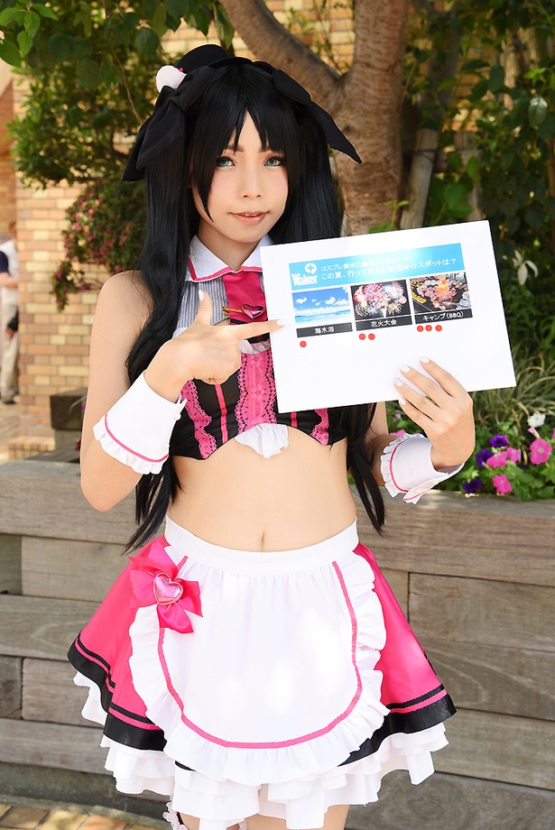 『Fate/Grand Order』の遠坂凛(ストリート・チョコメイド)に扮する ぐぐるさん