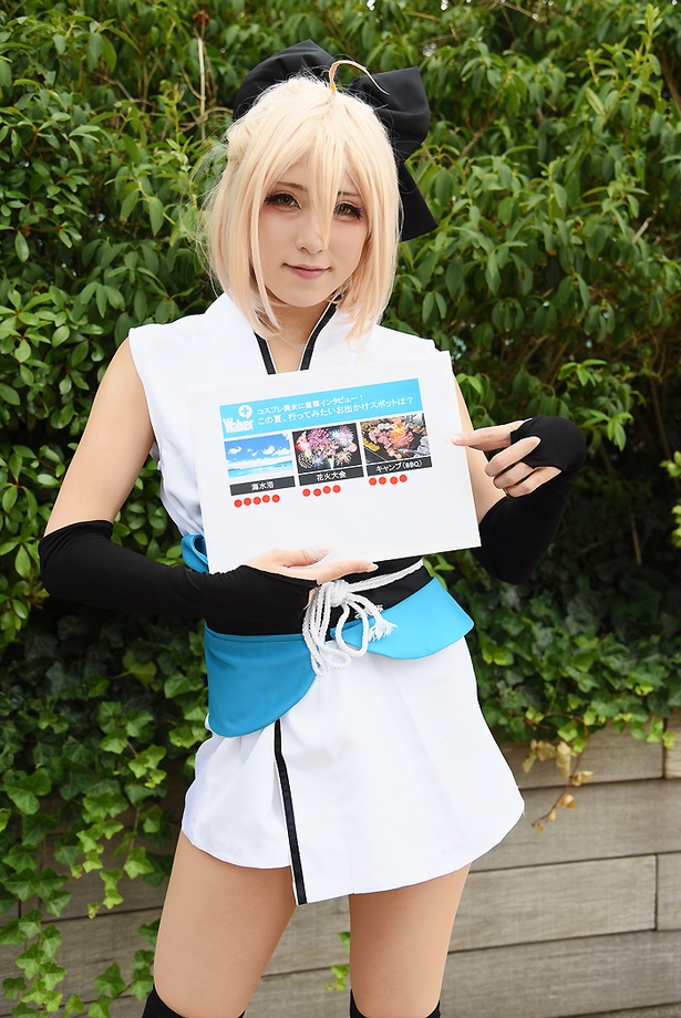 『Fate/Grand Order』の沖田総司に扮する うたたねねむさん