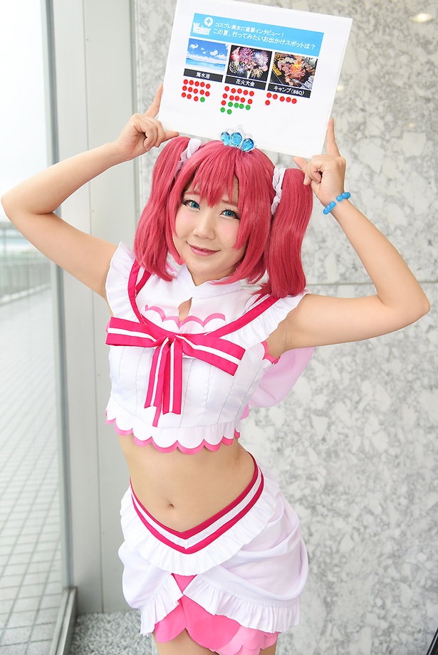 『ラブライブ！サンシャイン!!』の黒澤ルビィに扮する しゃなさん