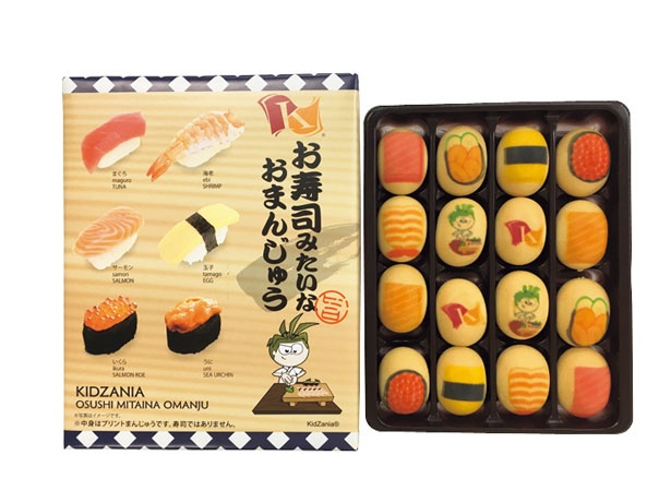 「お寿司みたいな おまんじゅう」(16個入り・640円)/キッザニア甲子園