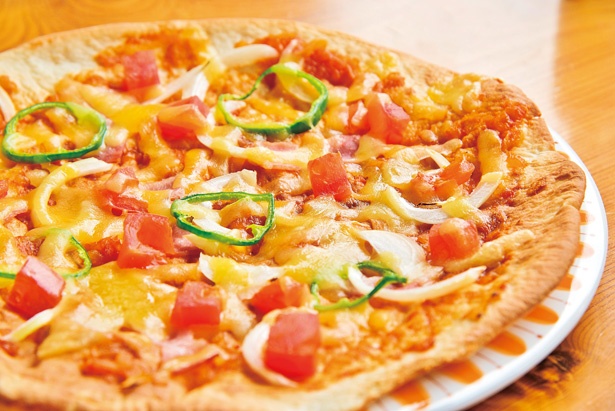 モチモチ食感がたまらない池田ピザ(1000円)/Tree Picnic Adventure IKEDA