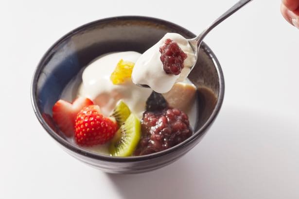 甘酒シロップを使った「自家製おぼろ豆腐の甘味仕立て」