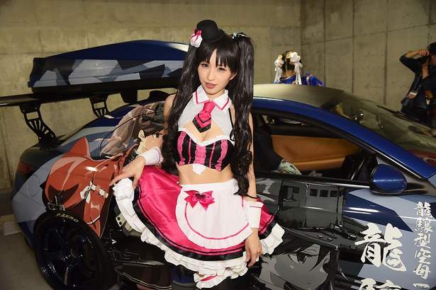 『Fate/Grand Order』の遠坂凛(ストリート・チョコメイド)に扮する茶々さん