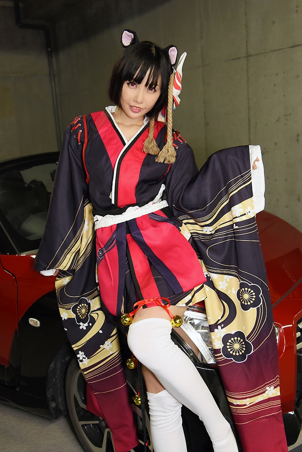『アズールレーン』の山城に扮する稲森美優さん