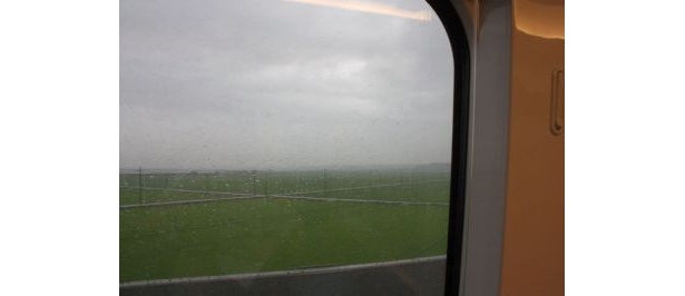 最速時に車内から見えた風景
