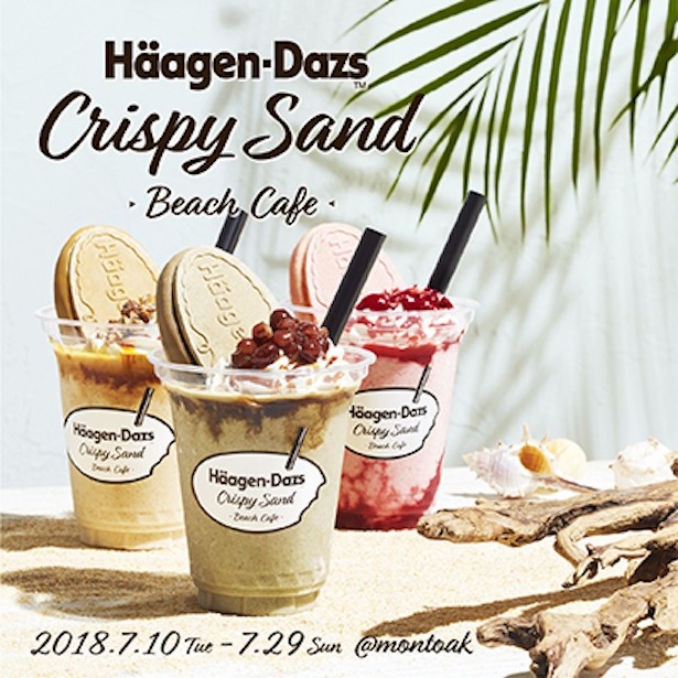 【写真を見る】7月29日(日)までの期間限定で営業している「Haagen-Dazs “CRISPY SAND BEACH CAFE”」