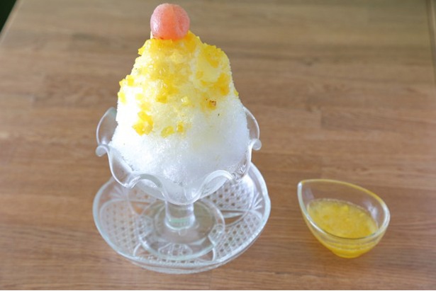 抹茶うめのま(福岡市中央区) / 本日のかき氷「パイン」(700円)
