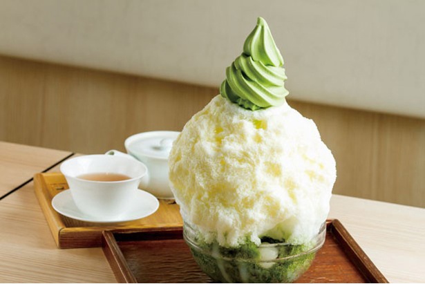 京はやしや(福岡市博多区) / 「小雪抹茶」(983円、写真はお茶セット1307円)
