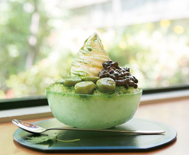 茶亭SUMI(福岡市南区) / 「抹茶ソフトかき氷」(800円)