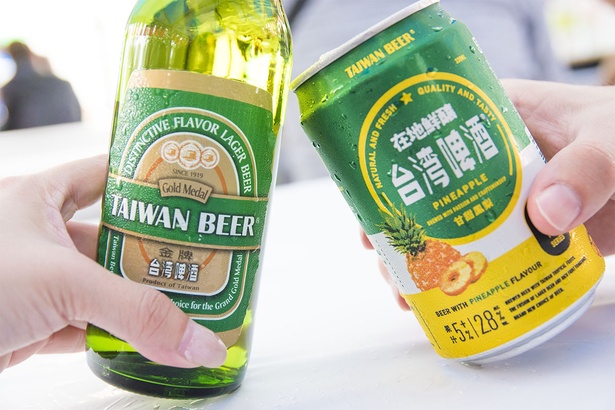 台湾ビールで乾杯を