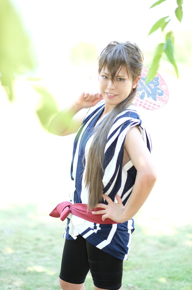 「薄桜鬼」の藤堂平助に扮したSUNさん