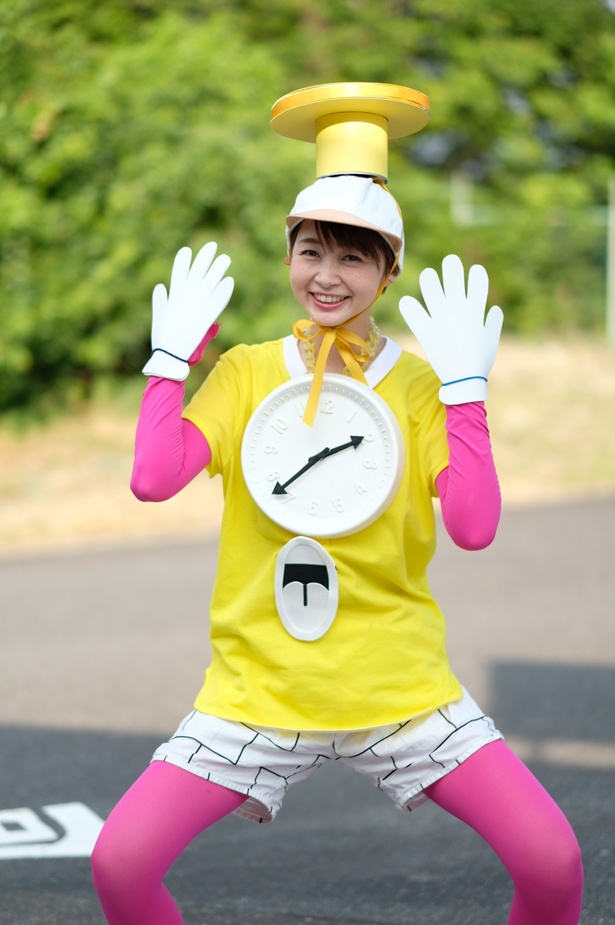 「Dr.スランプ」のタイム君に扮したにーにーさん