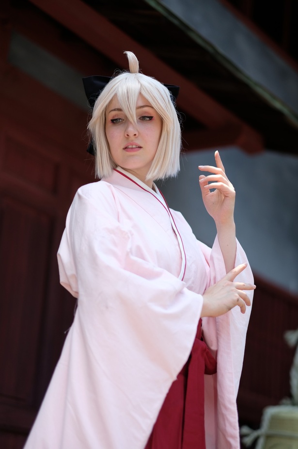    「Fate/Grand Order」のセイバー/沖田総司に扮したAmu-chiiさん