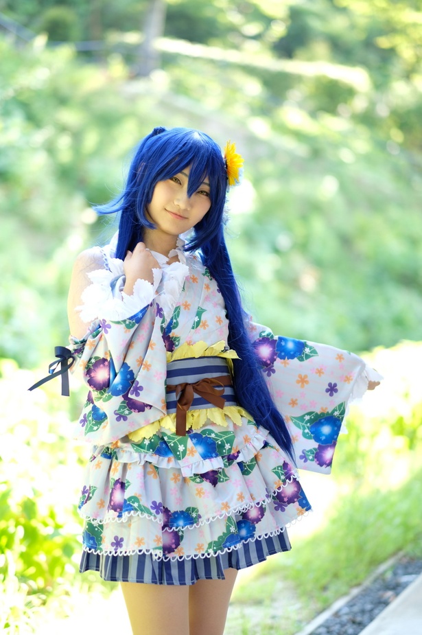  「ラブライブ！」の園田海未に扮したriaさん
