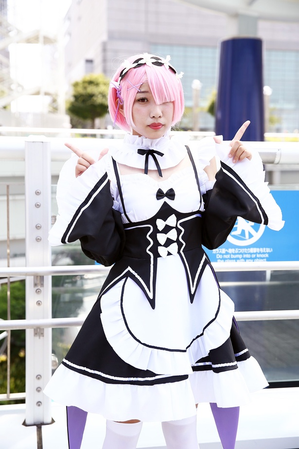 「Re:ゼロから始める異世界生活」のラムに扮したあずきさん