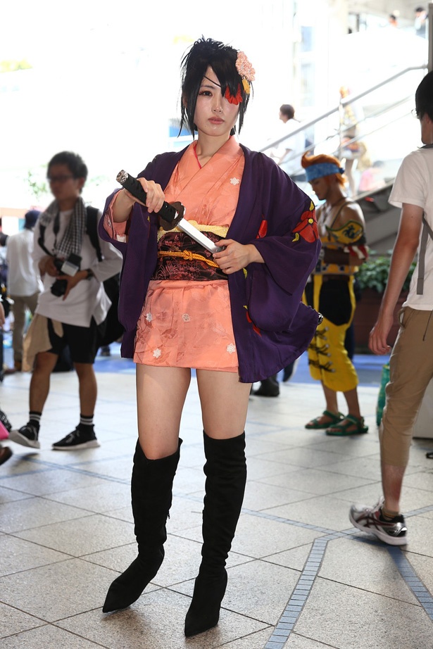 「銀魂」の九ちゃんに扮したべべちゃんさん