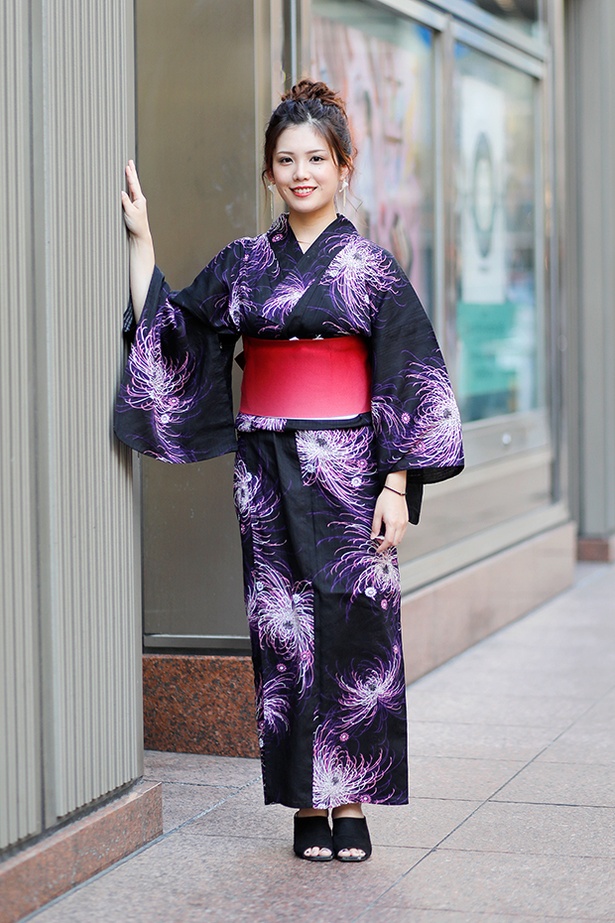  福岡の花火大会で見つけた浴衣美人