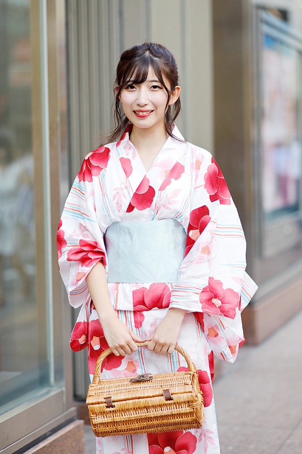 福岡の花火大会で見つけた浴衣美人