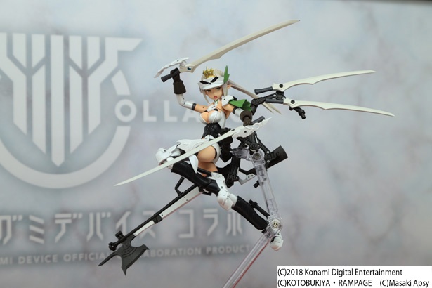 島田フミカネさんデザインによる「武装神姫」猟兵型 エーデルワイスのプラモデル