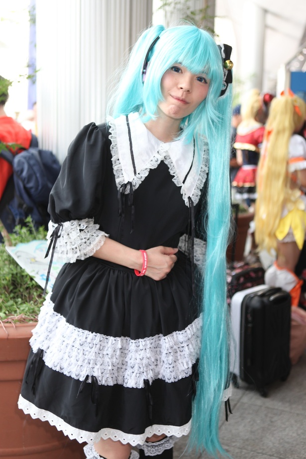 「VOCALOID」の初音ミクに扮したゆうさん