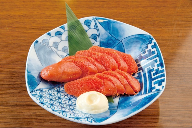 店で燻製した｢自家製たらこの燻製｣(626円)