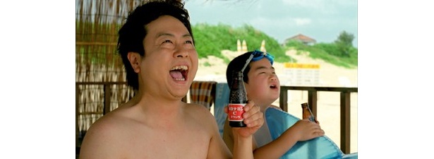 河本さん家族は、南の海で「ぷは〜っ」