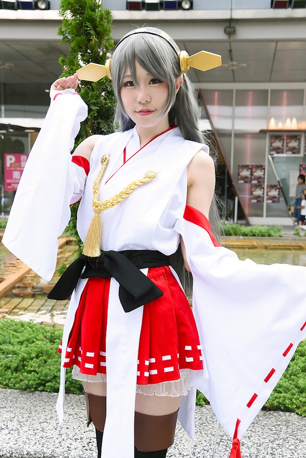 『艦隊これくしょん -艦これ-』の榛名に扮する もかさん