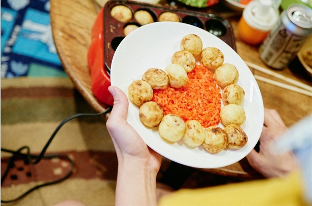 【写真を見る】“映え”そうなかわいいたこ焼き!