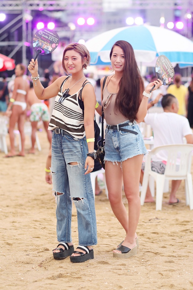「Fukuoka REVO Beach Fes at ももち浜」で見つけた美女たち