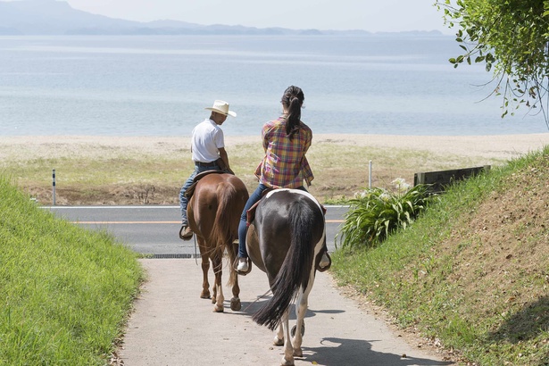画像5 16 平戸の海を見ながらのんびり乗馬体験 長崎 平戸 シービューランチ ウォーカープラス