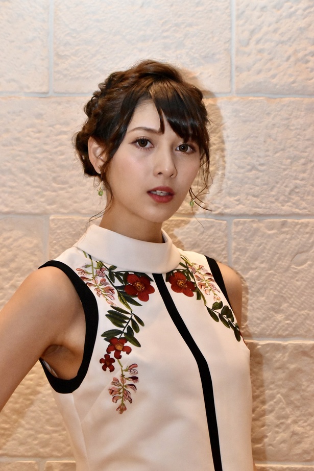 審査員として中国モデルデビュー日本予選2018に出席したアンジェラ芽衣さん