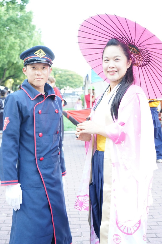  会場で見つけた華やかな踊り手たち