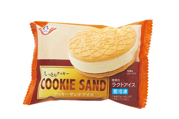 クッキーサンドアイス(田口食品、75円、45ml、151kcal)